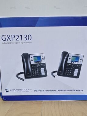 GXP2130 Black HD IP Desk Phone - Reliable VoIP Calling